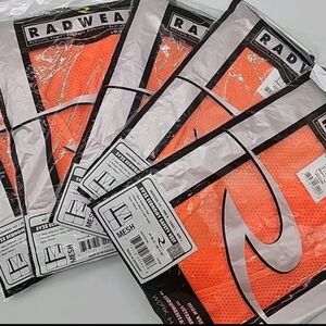Lot of 5 Radians SV2ZOML Polyester Mesh Economy Class 2 HighVisibility Vests New